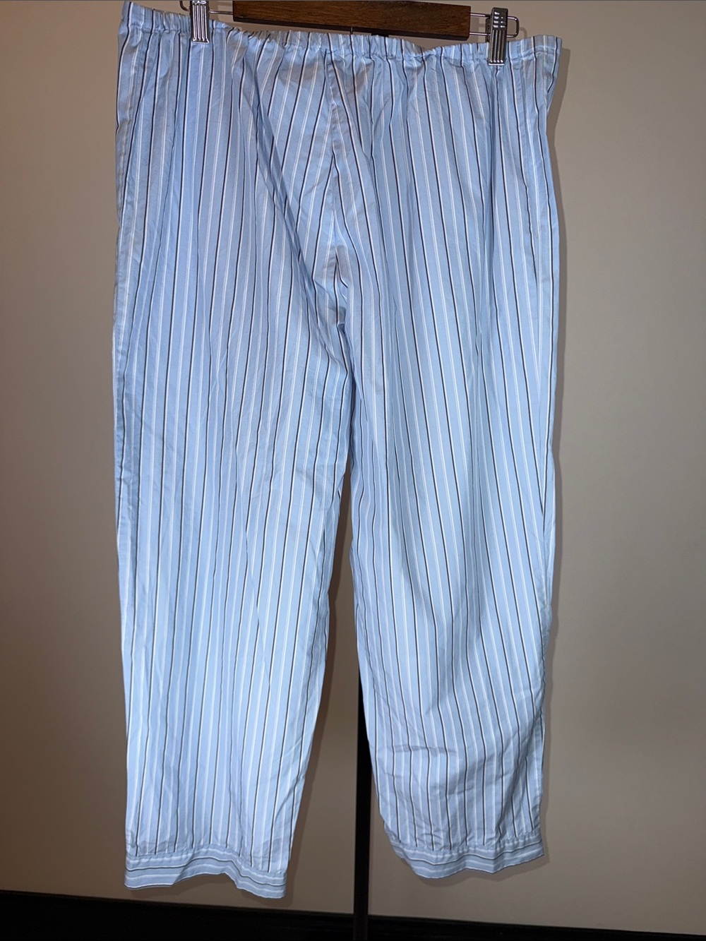 Lauren Ralph Lauren Blue Striped 100% Cotton Pajama Set | Size M - Picture 12 of 13